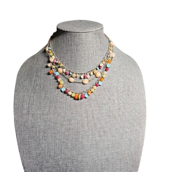 Vintage Carnival Cascade Dangle Necklace - Picture 3 of 12